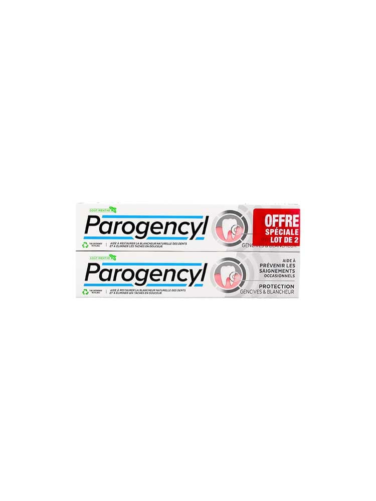 Parogencyl Blancheur Prévention Gencives Lot de 2 x 75 ml