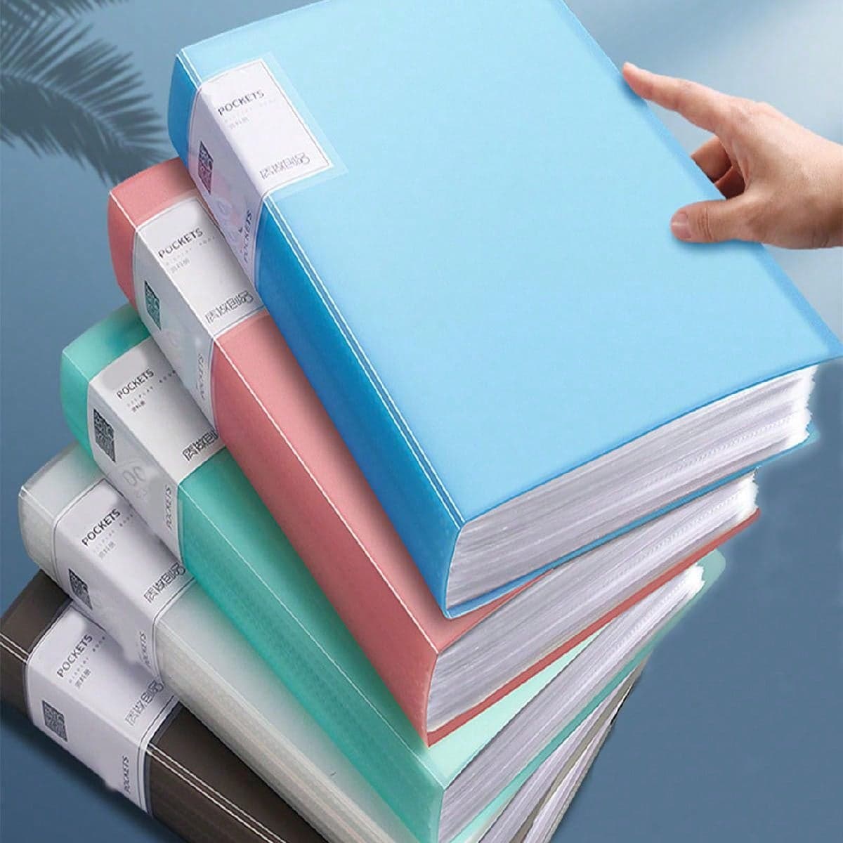 1 pièce Sac de document semi-transparent A4 avec plusieurs pages, idéal pour organiser des papiers, des contrats, des reçus, des examens prénataux